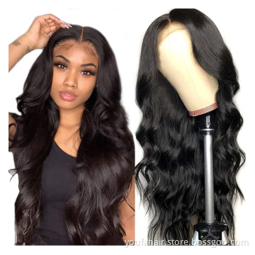 Virgin Raw Human Hair 4x4 Swiss Transparent Lace Closure Frontal Wig Body Wave Russian Woman Remy Hair 7x7 HD Lace Closure Wigs